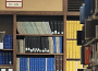 A photo of some shelves in Campion library