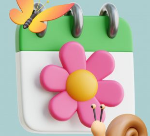 Won’t dreaming of butterflies and flowers make spring come sooner?