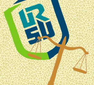 The SLAC logo overlaid on the URSU logo, leaning in opposite directions.