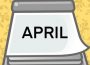 A calendar labelled “April.”