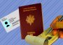 A U of R student ID card is to the left of an EU passport. To the right of this, a hand writes a cheque. 
