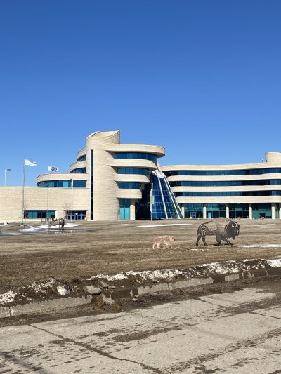 A photo of the First Nations University campus in Regina.