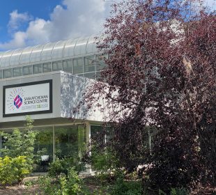 A photo of the Saskatchewan Science Centre building from outside.
