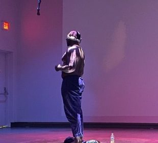 A photo of Dorian Wood and Derrick Woods-Morrow during their performances