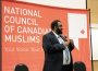 Omar Khamissa gives a talk at NCCM’s conference.