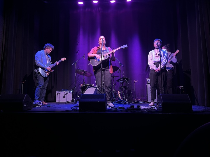 A photo taken at Marissa Burwell’s final show of the tour during Anna and Burwell’s duet.