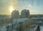A photo of campus taken from a dorm window