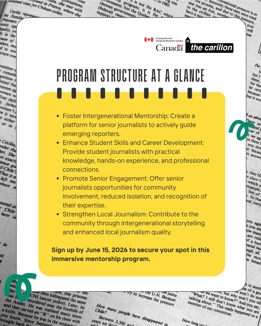PMEJ Program informational poster four