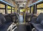 Inside an empty bus