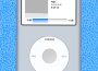This image shows an old iPod on a blue leopard print background. The iPod has a small screen with arrow buttons to shuffle songs. The screen says ‘now playing’ at the top and has ‘You are listening to: The Carillon, A&C’ as the title. 