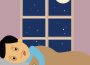 A person lying in bed, visibly tired but scrolling away on their phone.