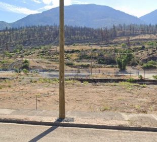 A photo of Lytton, BC, the small village that was nearly decimated in a 2021 wildfire.