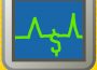 An electrocardiogram with a dollar sign in the P-QRS-T wave.