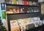 A picture of a display of records at X-Ray Records.