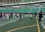 Two Ehrlo Sport Venture youth football teams playing in Mosaic Stadium.