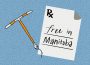 A copper IUD beside a prescription paper with the words “Free in Manitoba” on it.