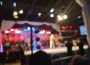 An out-of-focus photo of a wrestling ring during AAW United We Stand on July 9, 2021 in Merrionette Park, Illinois
