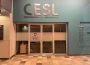 The front doors of the CESL building sit closed in the Riddell Centre.
